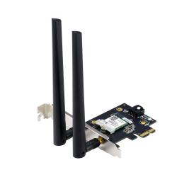 Karta sieciowa Asus PCE-AXE5400 PCI-E WiFi 6E (802.11ax), Bluetooth 5.2, WPA3, OFDMA, MU-MIMO