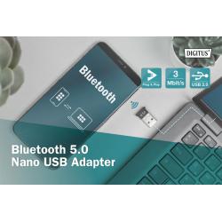 Adapter DIGITUS Bluetooth V5.0 Class 2 EDR USB 2.0 mini