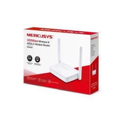 Router bezprzewodowy/modem ADSL2+ Mercusys MW300D N300 3xLAN 1xRJ11