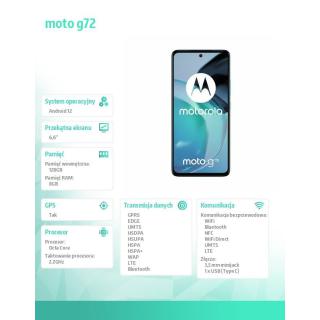 Smartfon moto g72 8/128 GB morski (Polar Blue)