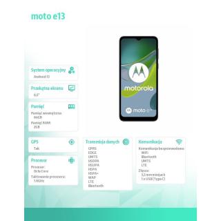 Smartfon moto E13 2/64 GB morski (Aurora Green)