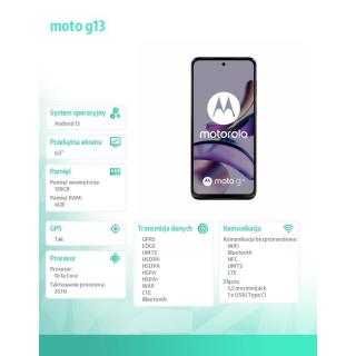 Smartfon moto g13 4/128 GB różowy (Rose Gold)