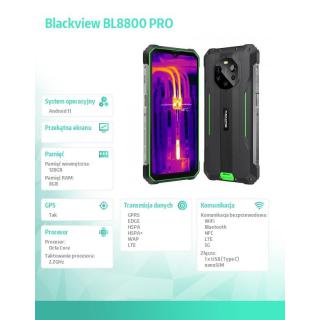 Smartfon BL8800 PRO 8/128GB 8380 mAh DualSIM zielony