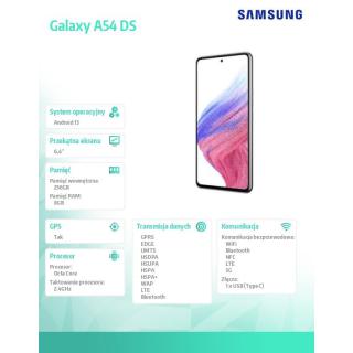 Smartfon Galaxy A54 DualSIM 5G 8/256GB Enterprise Edition Czarny