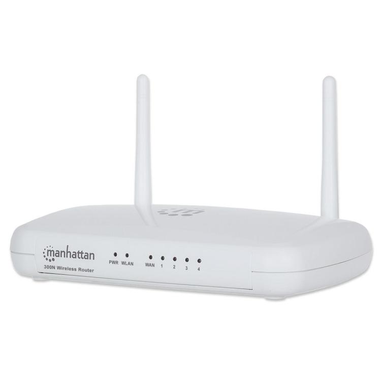 Router bezprzewodowy Manhattan 525466 N300 4xLAN, 1x WAN, QoS