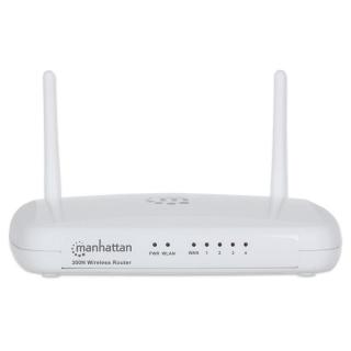 Router bezprzewodowy Manhattan 525466 N300 4xLAN, 1x WAN, QoS