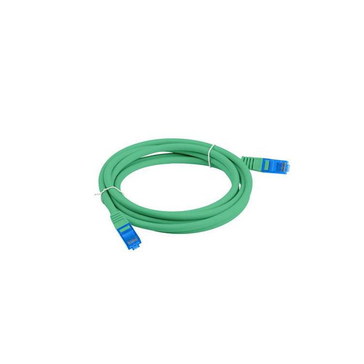 LANBERG PATCHCORD S/FTP KAT.6A 1M ZIELONY LSZH CCA (FLUKE PASSED) PCF6A-10CC-0100-G