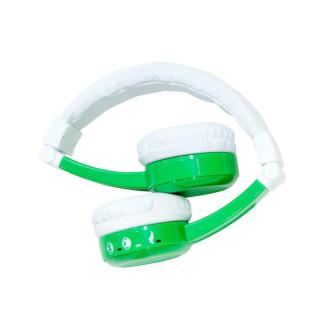 Słuchawki z mikrofonem BuddyPhones InFlight Green dla dzieci 75/85/94dB