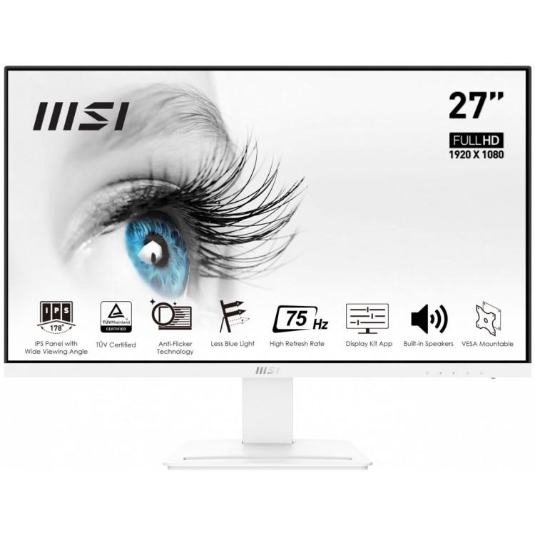 Monitor PRO MP273W 27 cali IPS /FHD/75Hz/HDMI DP/biały