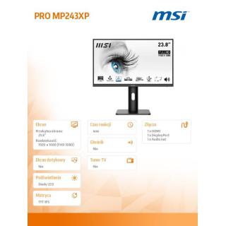 Monitor PRO MP243XP 23.8 cala /IPS/FHD/4ms/100Hz/Czarny