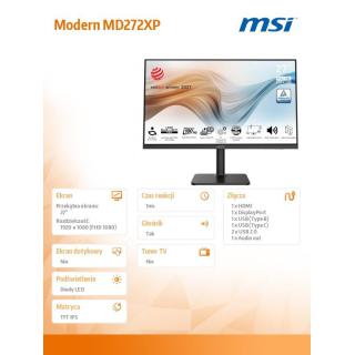 Monitor MODERN MD272XP 27 cali IPS/FHD/100Hz/4ms/Czarny