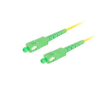 Patchcord światłowodowy Lanberg SM SC/APC-SC/APC SIMPLEX 3.0MM LSZH G657A1 1M żółty