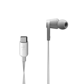 BELKIN SŁUCHAWKI PRZEWODOWE USB-C DOUSZNE BIAŁE