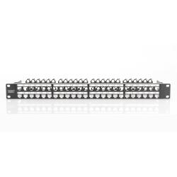 Patch panel pusty DIGITUS 19" 48 port 1U do modułów keystone (RAL 9005)