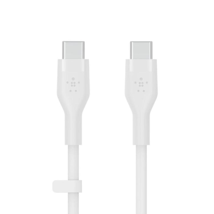 BELKIN KABEL USB-C - USB-C 2.0 SILICONE 2M BIAŁY