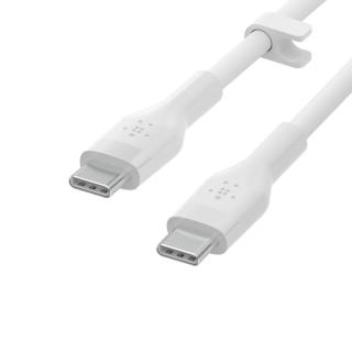 BELKIN KABEL USB-C - USB-C 2.0 SILICONE 2M BIAŁY