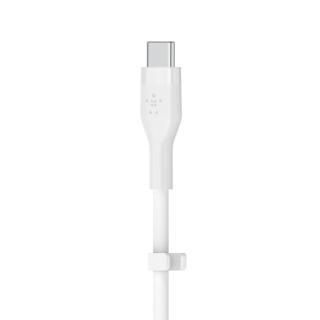 BELKIN KABEL USB-C 2.0 SILICONE 3M, M/M BIAŁY