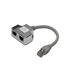 Adapter RJ45 DIGITUS DN-93904 2x gniazdo RJ45 kat.5e