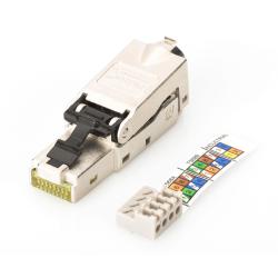 Wtyk RJ45 kat. 6A DIGITUS (8P8C) T568A/B 10GbE ekran.,...