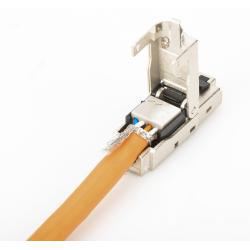 Wtyk RJ45 kat. 6A DIGITUS (8P8C) T568A/B 10GbE ekran., beznarzędziowy