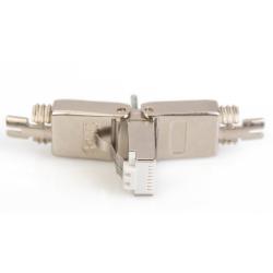 Wtyk RJ45 DIGITUS kat. 6A PoE 10GbE ekran., beznarzędziowy, zakręcany, metalowy dł.50mm