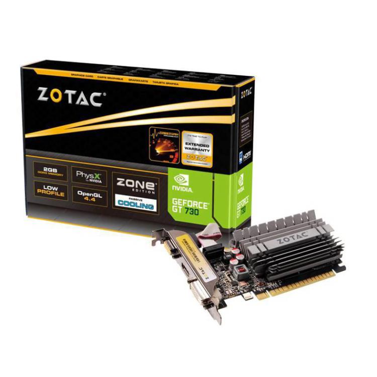 Karta graficzna ZOTAC GeForce GT 730 Zone Edition 2GB DDR3 L-P