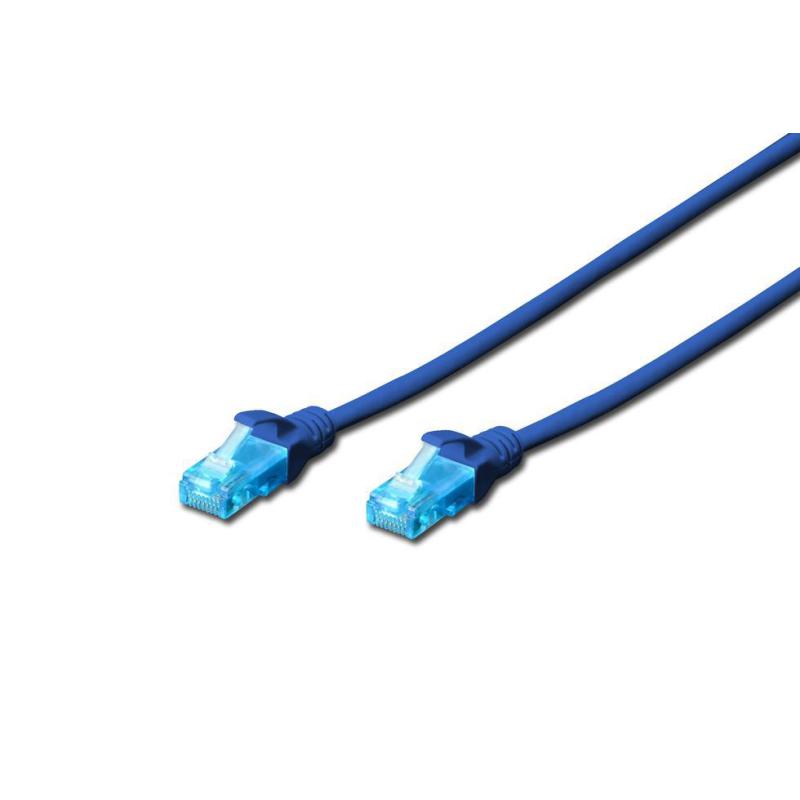 Patchcord DIGITUS UTP kat. 5e 3m PVC niebieski