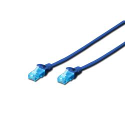 Patchcord DIGITUS UTP kat. 5e 1m PVC niebieski