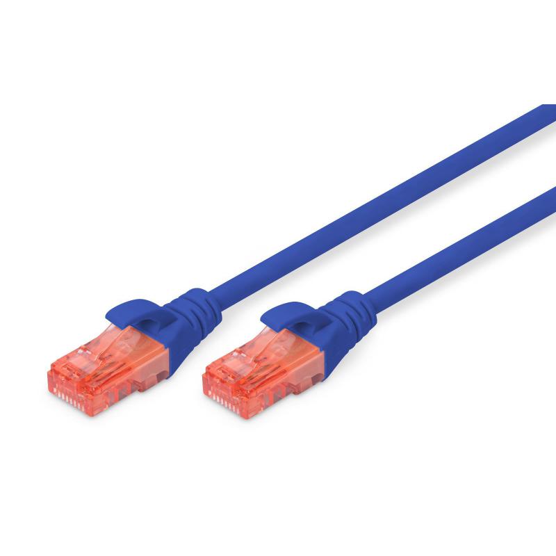 Patchcord DIGITUS UTP kat. 6 1m PVC niebieski