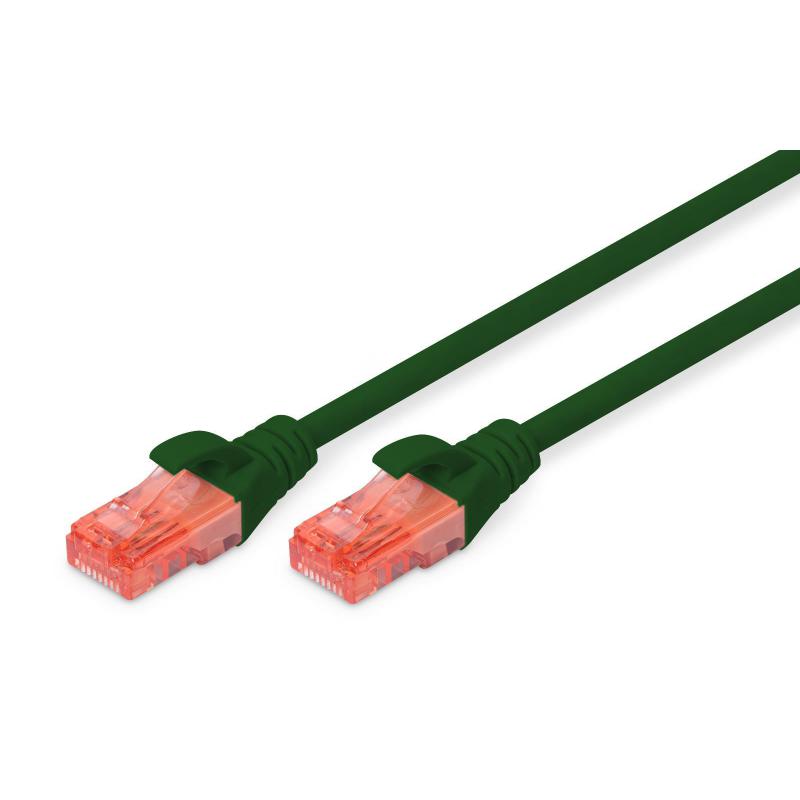 Patchcord DIGITUS UTP kat. 6 2m PVC zielony