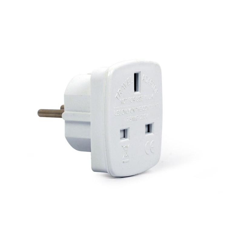 Adapter GEMBIRD A-AC-UKEU-001 (Angielski F - PL (10A) M kolor biały)