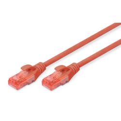 Patchcord DIGITUS UTP kat. 6 7m PVC czerwony