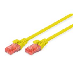 Patchcord DIGITUS UTP kat. 6 7m PVC żółty