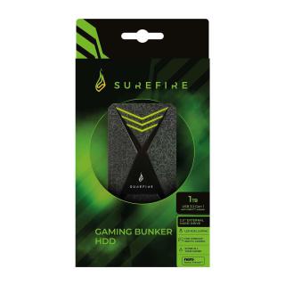 Dysk zewnętrzny SureFire Gaming Bunker 2.5" 1TB USB 3.2 Gen 1 Black