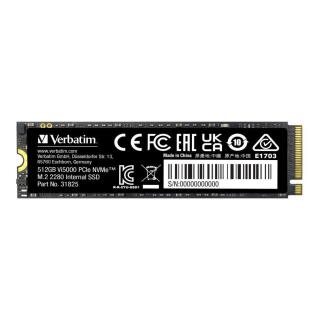 Dysk SSD Verbatim Vi5000 512GB M.2 PCIe Gen4 NVME 2280...