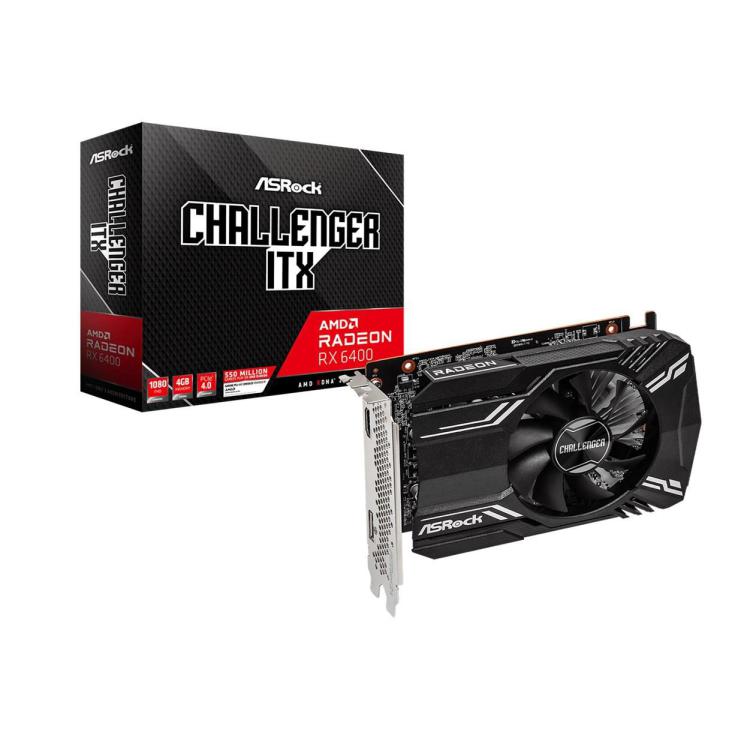 Karta graficzna ASRock Radeon RX 6400 Challenger ITX 4GB