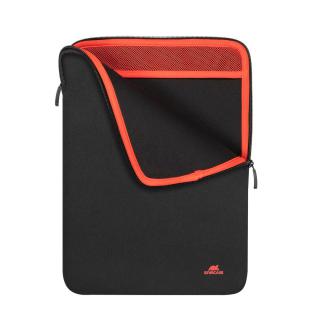 RIVACASE ETUI NA MACBOOK 13 ANTISHOCK, CZARNE, PIONOWE, PODWÓJNE ZAMKI BŁYSKAWICZNE