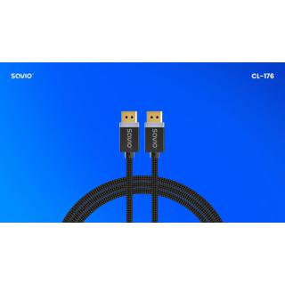 Kabel DP v1.4 (M), 8K/60Hz, FHD, 3 m, CL-176