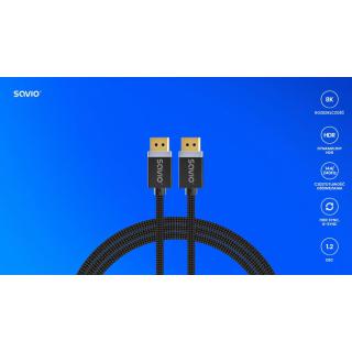 Kabel DP v1.4 (M), 8K/60Hz, FHD, 3 m, CL-176