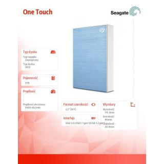 Dysk One Touch 5TB 2,5 STKZ5000402 niebieski