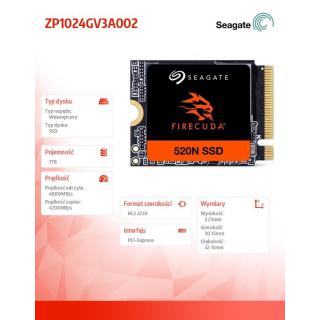 Dysk SSD Firecuda 520N 1TB PCIe4 M.2