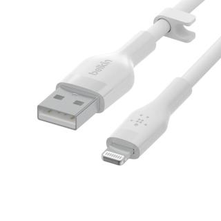 BELKIN KABEL USB-A - LIGHTNING SILICONE 1M BIAŁY