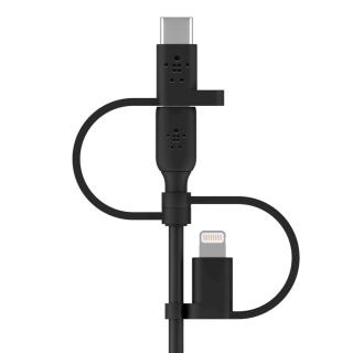 BELKIN CABLE 3W1 USB-A - LTG/MICROUSB/USB-C 1M