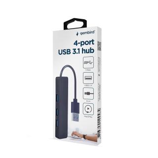 GEMBIRD HUB USB 3.1 (GEN 1) 4-PORTOWY, CZARNY