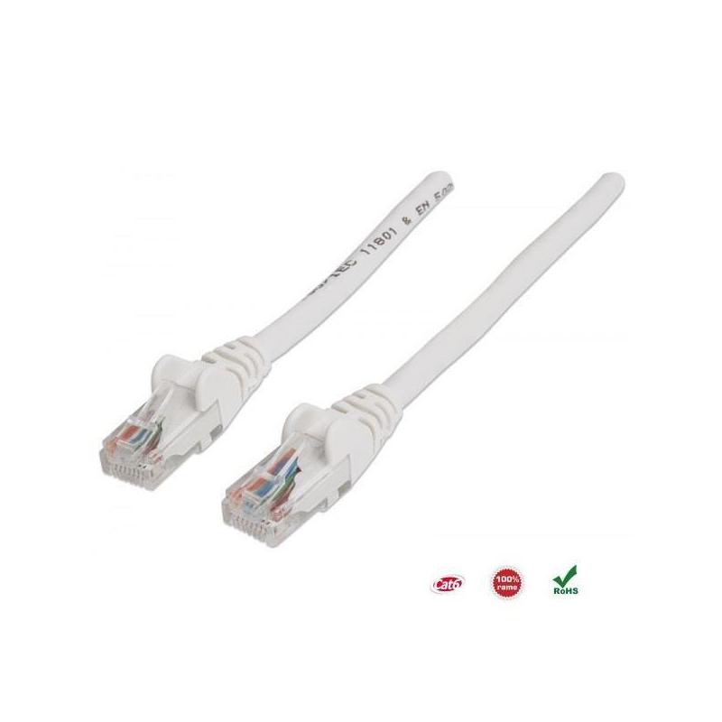 PatchCord 100% miedź Intellinet Cat.6 UTP, 5m, biały