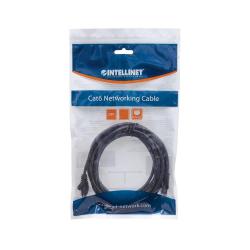 PatchCord 100% miedź Intellinet Cat.6 UTP, 1,5m, czarny