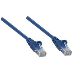 PatchCord 100% miedź Intellinet Cat.6 UTP, 1m, niebieski