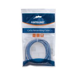 PatchCord 100% miedź Intellinet Cat.6 UTP, 1m, niebieski