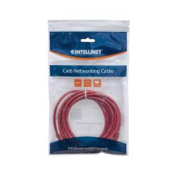 PatchCord 100% miedź Intellinet Cat.6 UTP, 0,5m, czerwony