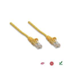 PatchCord 100% miedź Intellinet Cat.5e UTP, 0,5m, żółty